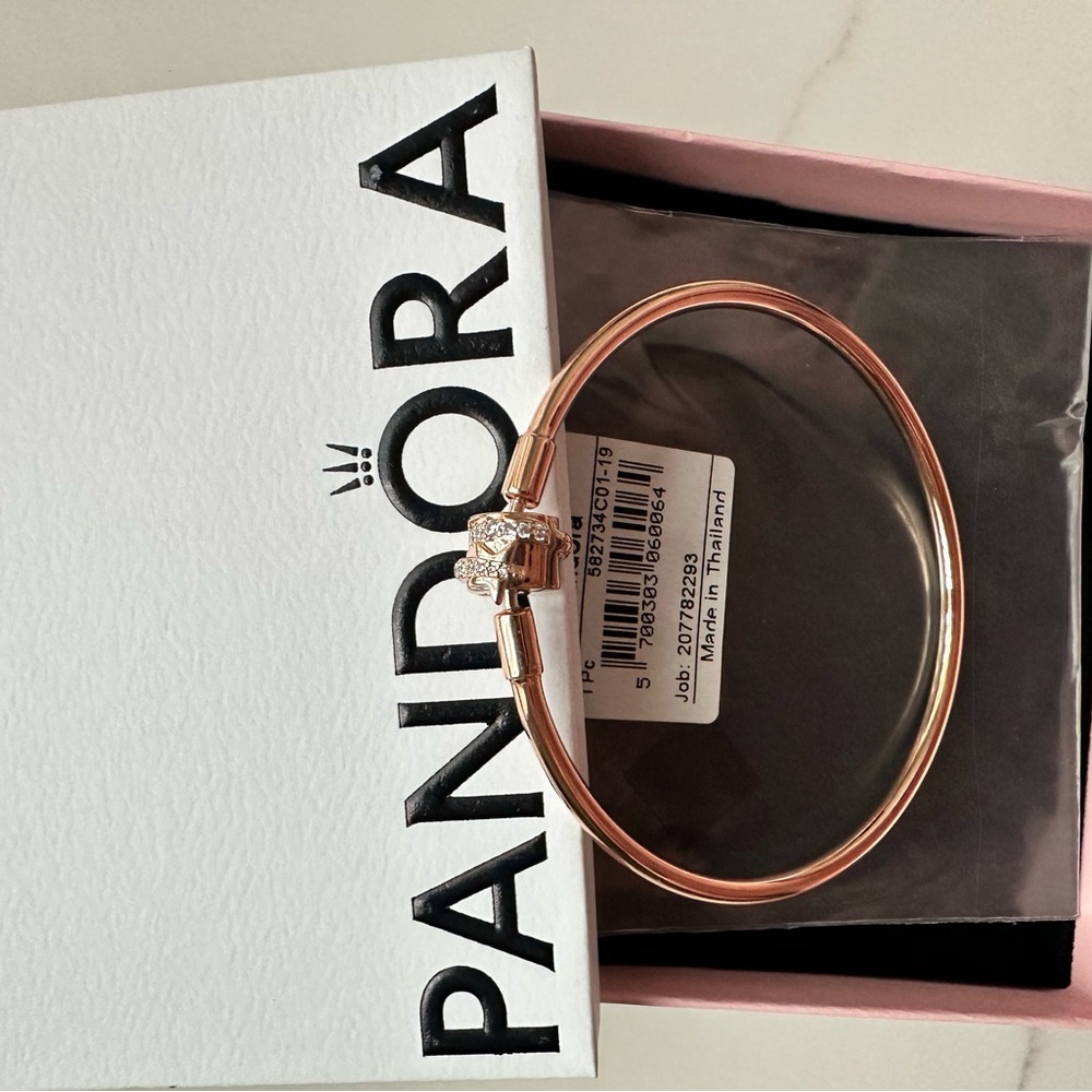 Elegant Rose Gold Pandora Star Bracelet